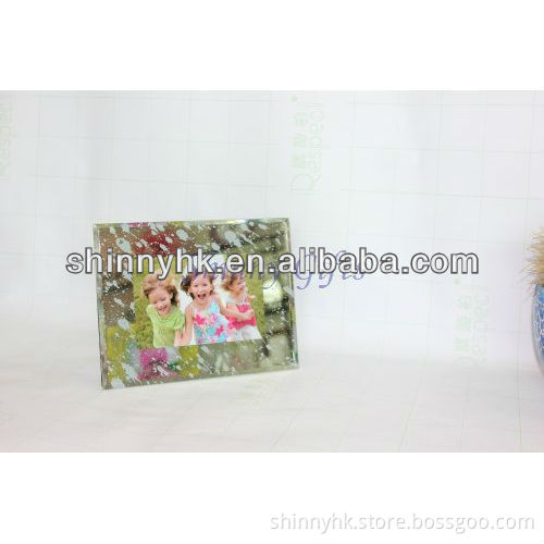 Promotion gifts glass mirror photo frame 5x7 SI-20120663